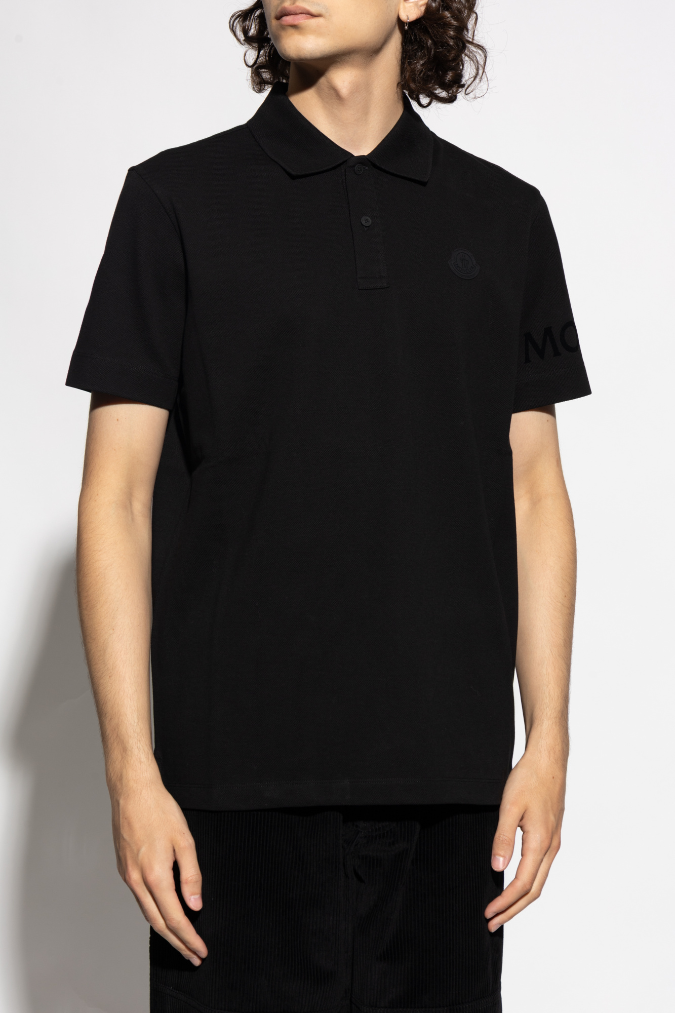 Moncler Polo with logo patch | Men's Clothing | Vitkac